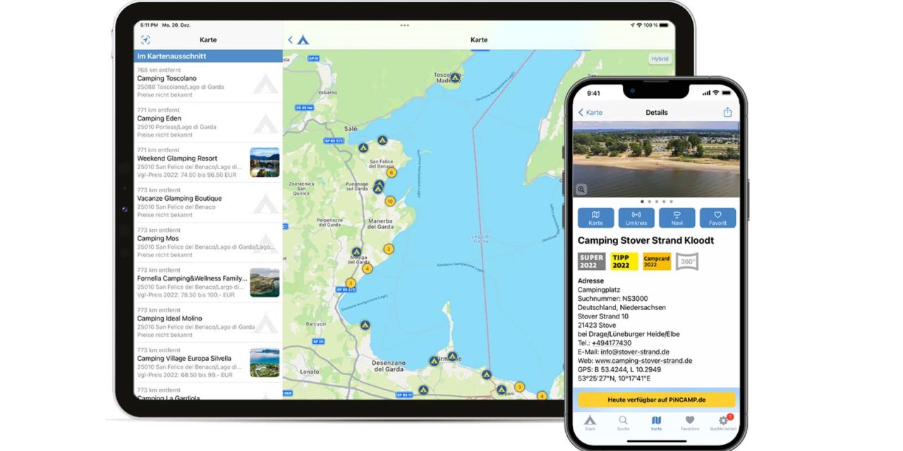 ADAC-Stellplatz-App 2023 bis 31.01.2023 um 4,99 Euro