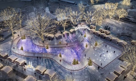 Eislaufen im Park bei „Reutte on Ice“