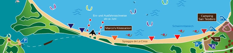 San Teodoro La Cinta Kitespot ©einfachkiten