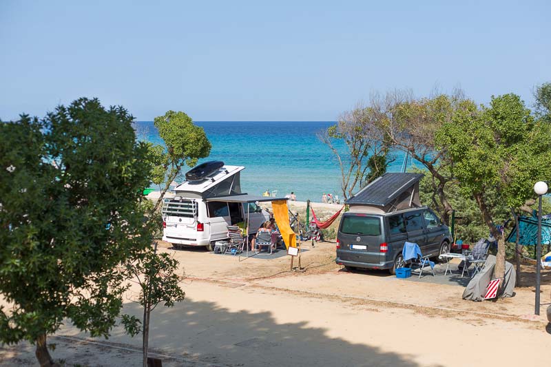 Stellplätze Villaggio Camping Capo Ferrato