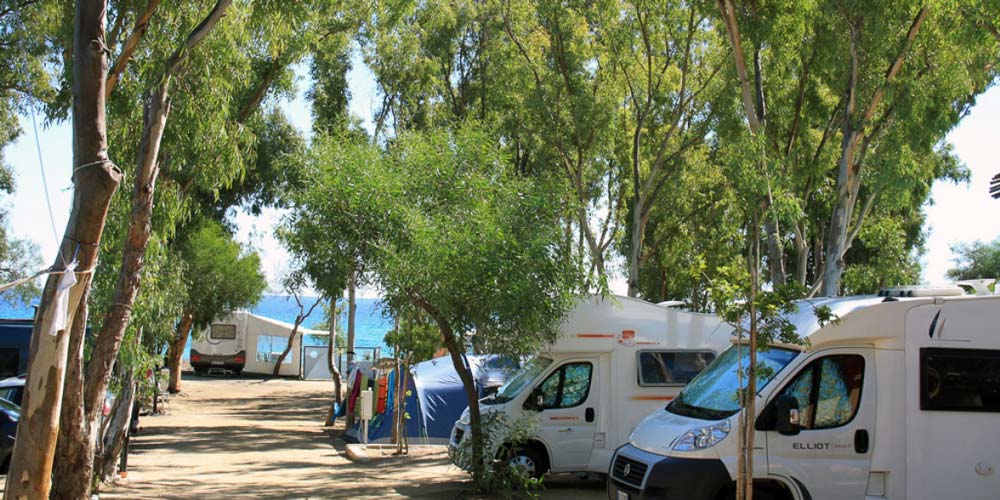 Stellplätze Villaggio Camping Capo Ferrato